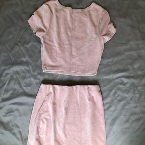 Wild Fable Pink Two Piece Set Skirt and Top Medium